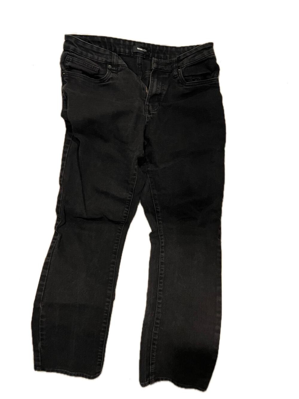 Fashion Nova Mens Straight Black Jeans 32x29